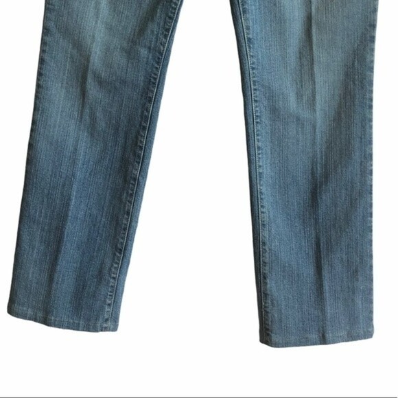 NYDJ Straight Leg Medium Wash Jeans Denim Petite 6P - Picture 4 of 10